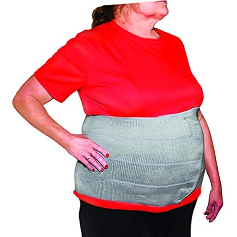 StrictlyStability 2XL Plus Size Bariatric Abdominal Binder | Hernia Support | Post Surgery Tummy & Waist Compression Wrap | Obesity Girdle Belt for Big Men & Women (2XL) Cover