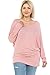 LEEBE Women's Plus Size Long Sleeve Off-Shoulder Top (1X-5X) (1X, Mauve)