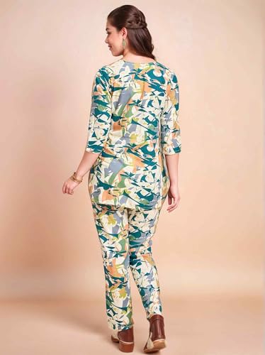 Image of RICHIK Women's Co-ord Set|Kurta Set for Women|Printed Kurta with Pant|Co-ord Set