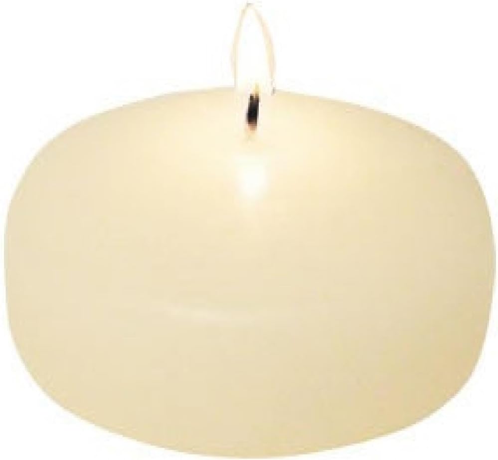 Set of 12 Ivory Floating Candle