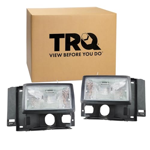 Image of TRQ 2 Piece Headlight Assembly Set Driver & Passenger Side