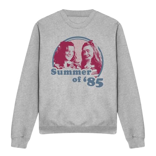 Sweatshirt Stranger Things mixte gris pour vos soirées streaming et sorties mode - 4