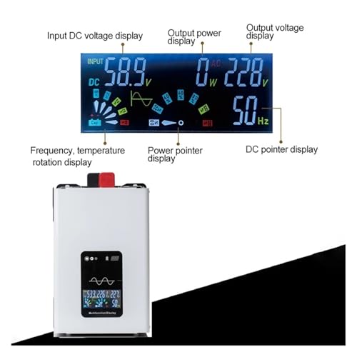 Onduleur à onde sinusoïdale 12V 220V 5000W pour alimentation auto