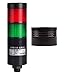 PTE-SCZ-2FF-RG-B, Tower Light Kit, 56mm Modular LED, Red/Green Lens 2 Stacks, Steady/Flash, Direct Mounting, Black Body, 25