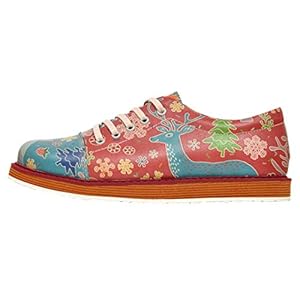 DOGO Dames Broke’s Oxford lage veterschoenen, multicolor, 38 EU