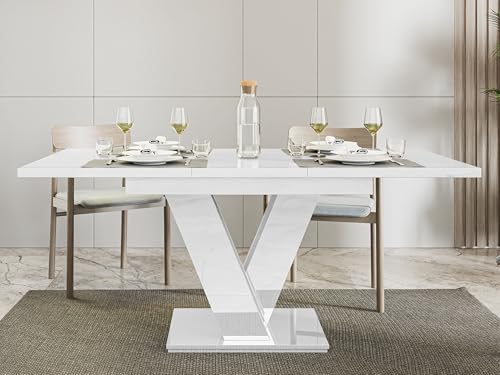 Table extensible Atraks blanche pour optimiser vos petits espaces - 6
