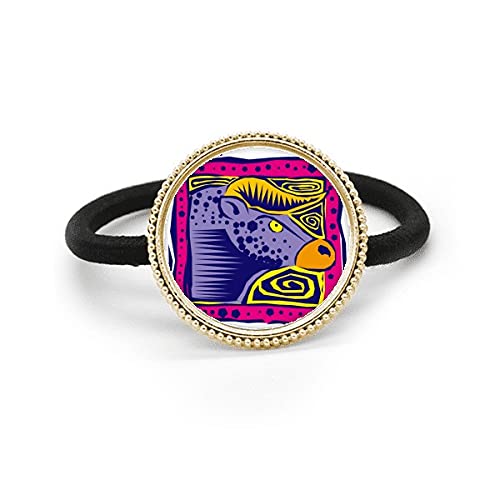 Tocado de pelo de Tauro grabado cultura mexicana accesorio metal plata