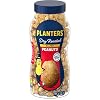 PLANTERS Dry Roasted Peanuts, Plant-Based Protein, Dry Roasted Peanut Snacks, 16 Oz Jar (Pack of 6)