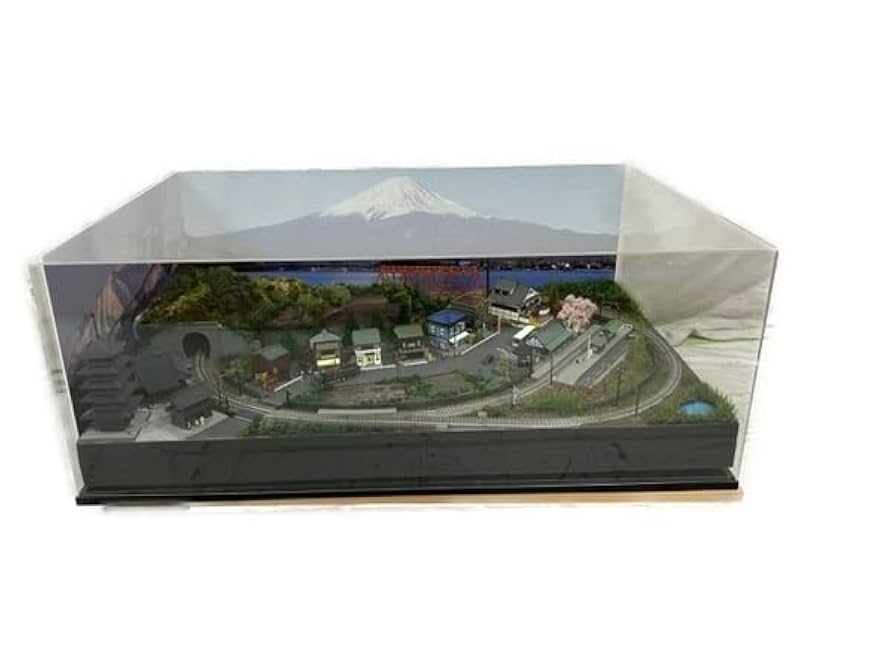 鉄道模型 ジオラマ 鉄道模型 ジオラマ 展示台 Nゲージ用 架線柱ヤード灯付 電車区