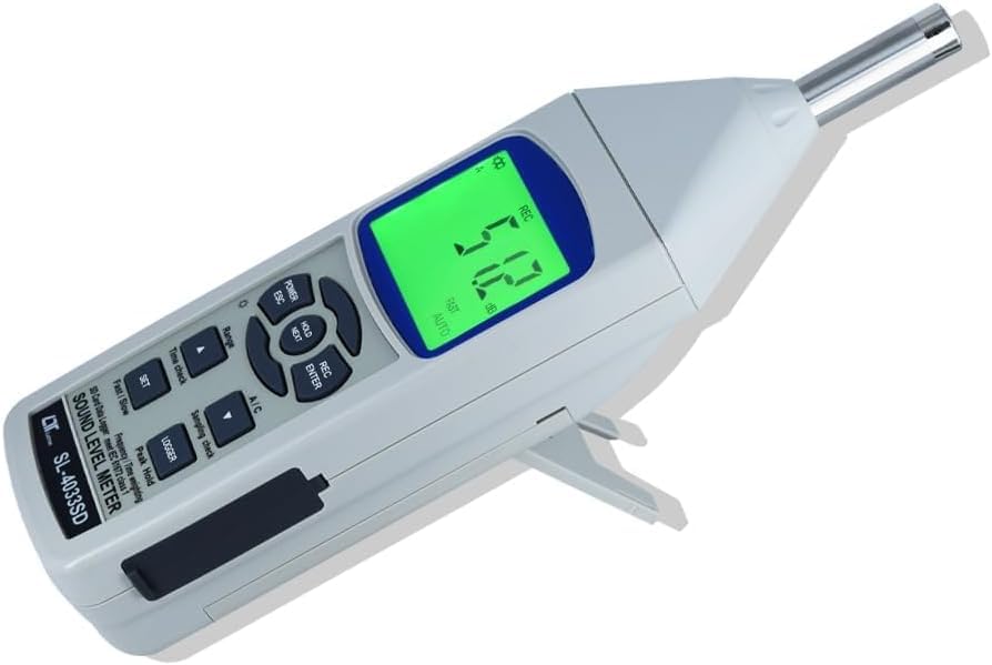Sonómetro digital de clase 1, (30–130 dB) ideal para escuelas, monitorización de ruido ambiental, laboratorios y pruebas de ruido vehicular – Lutron SL-4033SD