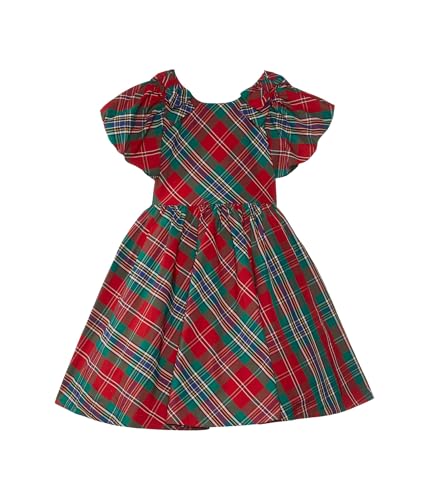Janie and Jack Girls' Holiday Plaid Dress (Toddler/Little Big Kids)