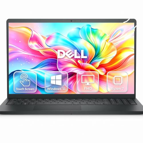 Image of Dell Inspiron 15.6 inch Touchscreen FHD Laptop with Lifetime Microsoft 365 for Web | AMD Ryzen 7 7730U(8-Core, Up to 4.5GHz) | 32GB RAM, 2TB PCIe SSD | Windows 11 | Anti-Glare, Privacy Shutter