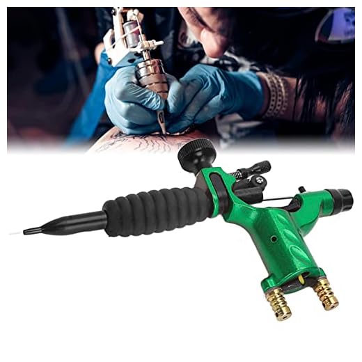Máquina de Tatuaje Rotativa Profesional Delineador de Color Eléctrico Profesional para Tatuador (Verde)