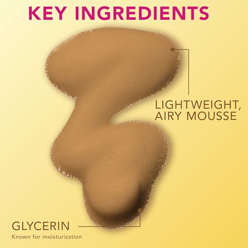 Image of Jergens Natural Glow Instant Sun Body Mousse, Self Tanner for Ultra Deep Bronze Tan, Sunless Tanning Body Bronzer, Natural Looking Fake Tan, 6 Oz