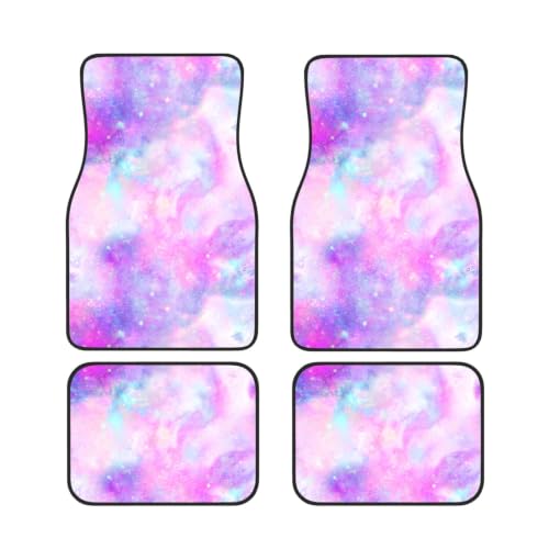 Alfombrillas de coche galaxia rosa púrpura para transformar y personalizar tu vehículo