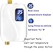 Generic Tankless Water Heater Electric, Instant Hot Water Heater Under Sink, 3000W 110V On Demand Mini Water Heater for RV Kitchen Bathroom, White