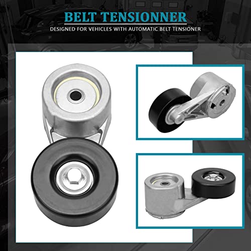 Irontek 38108 Belt Tensioner Pulley Assembly Fit For Chevrolet (1987-1989 Astro/ 1989-1995 Blazer/ 1988-1995 C1500/ 1992-1995 C1500 Suburban/ 1988-1995 C2500), For Gmc C1500/C2500#10129558 10187658 #TOP2