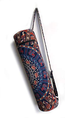Indian Craft Yoga Mat Carrier Bag w/Shoulder Strap
