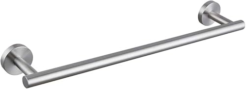 BEIGEEWY Toallero de baño de 18 pulgadas SUS 304 de acero inoxidable, accesorios de baño modernos montados en la pared, acabado pulido