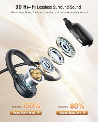 Casque USB avec microphone à oreilles ouvertes et télécommande pour PC - 6