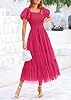PRETTYGARDEN Women's Smocked Midi Tulle Dress 2025... #3