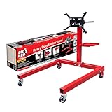 Big RED TAM25671-2 Torin Steel Rotating Engine Stand with 360 Degree Adjustable Mounting Head and Extra Tool Storage Tray: 5/8 Ton (1,250 lb) Capacity, Red