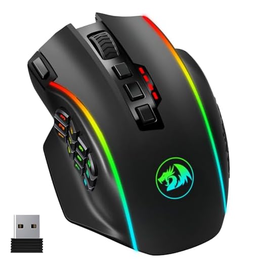 41WKcKmY97L. SS520 4 M901P High-DPI Wireless MMO Macro Mouse