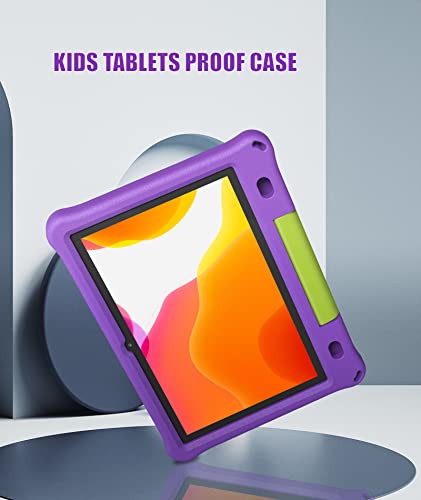 Kids Tablet,10Inch Tablet For Kids,Wifi Kids Tablets Android 12 Toddler Tablet With Dual Camera 2Mp+8Mp,3Gb+64Gb,1280X800 Hd Ips Touch Screen,Pre-Installed Parental Control Kid-Proof Case (Purple) #TOP5