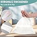 SideriLumi Small Trash Bags 4 Gallon - 100 Count Leakage-Proof 4 Gallon Trash Bag, Unscented Small Garbage Bags for Office Bedroom Bathroom Mini Trash Bags, White 4 Gal Trash Can Liners