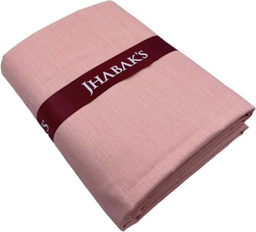 Image of JHABAK'S Unstitched Cotton Blend Solid Shirt & Trouser Fabric - 2.25 m Shirt Cloth - 1.20 m Pant Piece