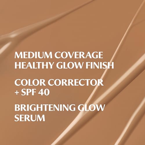 Image of IT Cosmetics CC+ Nude Glow SPF 40 - Medium Coverage Foundation, 2% Niacinamide + Hyaluronic Acid Brightening Glow Serum, Lightweight Up to 24H Hydration, Normal to Dry & Mature Skin - 1.08 fl oz