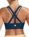 RUNNING GIRL Sports Bra for Women High Support, Criss-Cross Back Padded Strappy Sports Bras Yoga Bra with Removable Cups