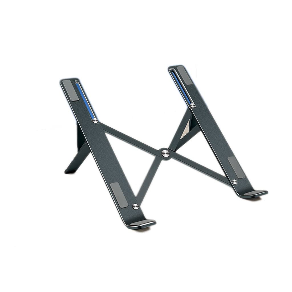Support ordinateur portable pliable pour un espace de télétravail ergonomique et bien ordonné