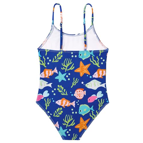 Image of Zando Girls Bathing Suit Size 2-10 Years - Cute Toddler Swimsuit Girl Adjustable One Piece Swimwear for Summer Beach Wear