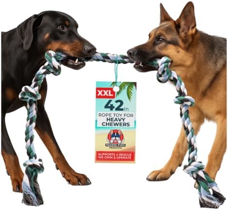 Giant Dog Rope Toys for Extra Large Dogs - 42 Inch, 6 Knot Tough ...