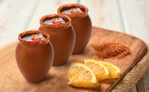 Kingrol Mexican Cantaritos De Barro Pottery Shot Glasses thumb #6