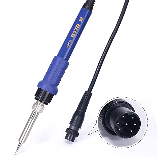 Image of YIHUA 853D 2A USB Professional Soldering Rework and Power Supply Station bundle with YIHUA 917D Blue Grip Replacement Soldering Iron Handpiece /Handle (25 Items)