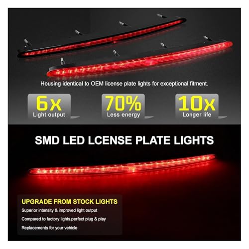Troisième feu stop LED pour BMW Série 1 E82 E87 E88 2008-2013 avec lentille rouge - 4