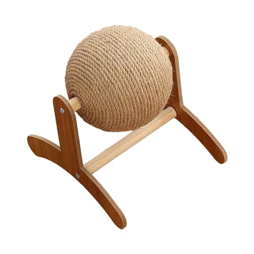 Generic Arranhador de gato, cama de papelão com brinquedo de bola e design de texturas de arranhões