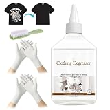 260ml Druckecke Flockentferner, Flockentferner Beflockung Textilien, Mild und Reizfrei, Sanft und Reizfrei, Entfernt Kraftvoll und Spurlos, Geeignet zum Entfernen von Druckfehlern aus Textilien