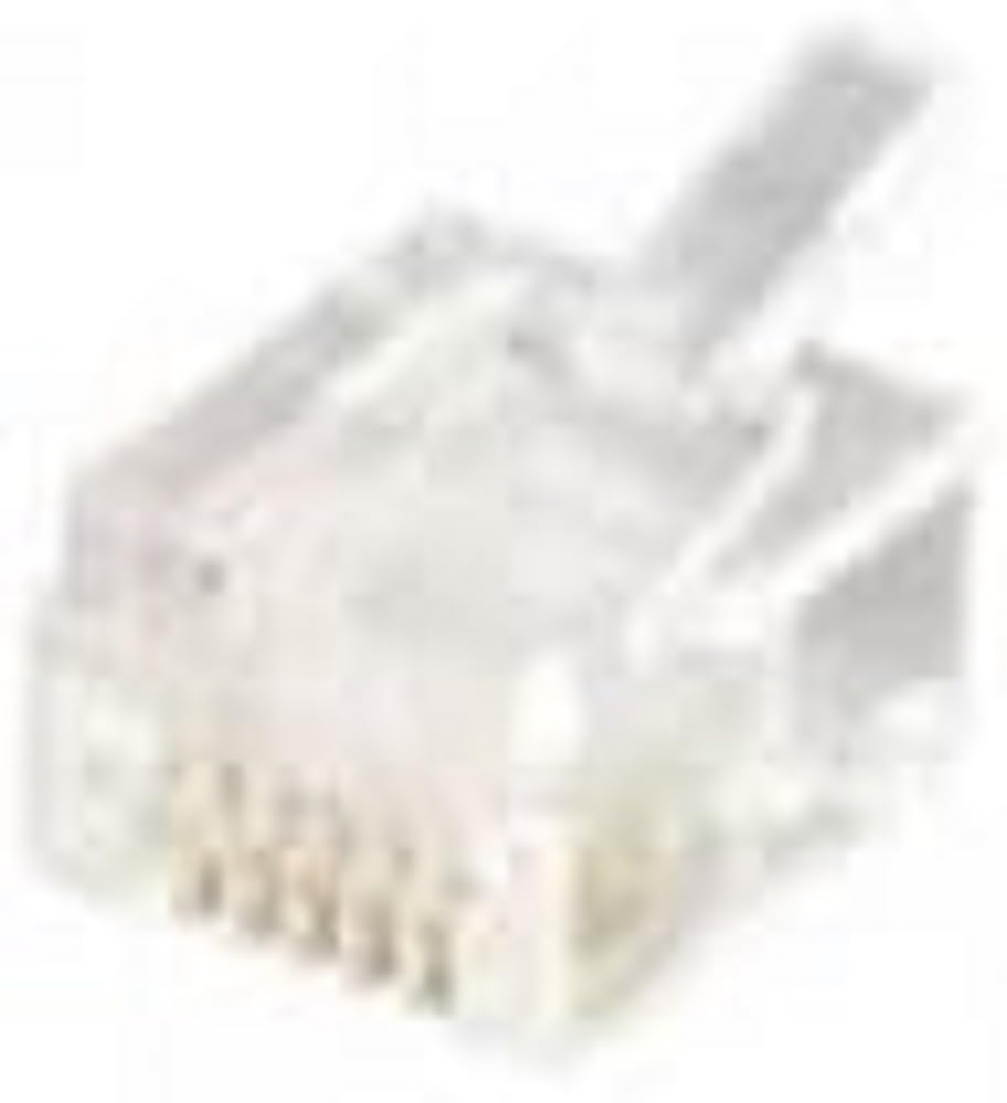 Equip Modular Plugs Western 6P6C RJ12 Pack of 100