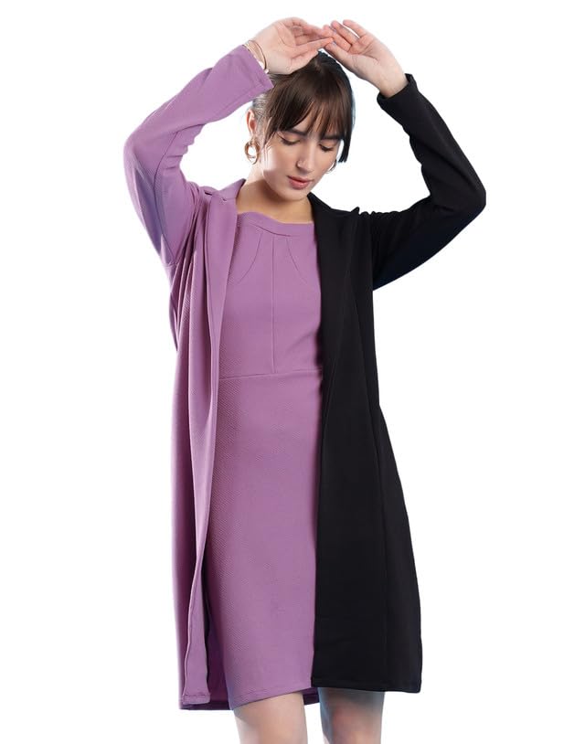 Image of SIRIL Co-Ord Set For Women Lycra 2 Piece Dress | Blazer And Inner Coord Set | Blazer Mini Western Dress