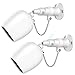Produktbild BECEMURU Wandmontagehalterung Diebstahlsicherungshalterung mit Kettenschutzschutz für die Außenmontage für die Arlo Pro/Pro 2 Kamera (Weiß, 2 Pack)