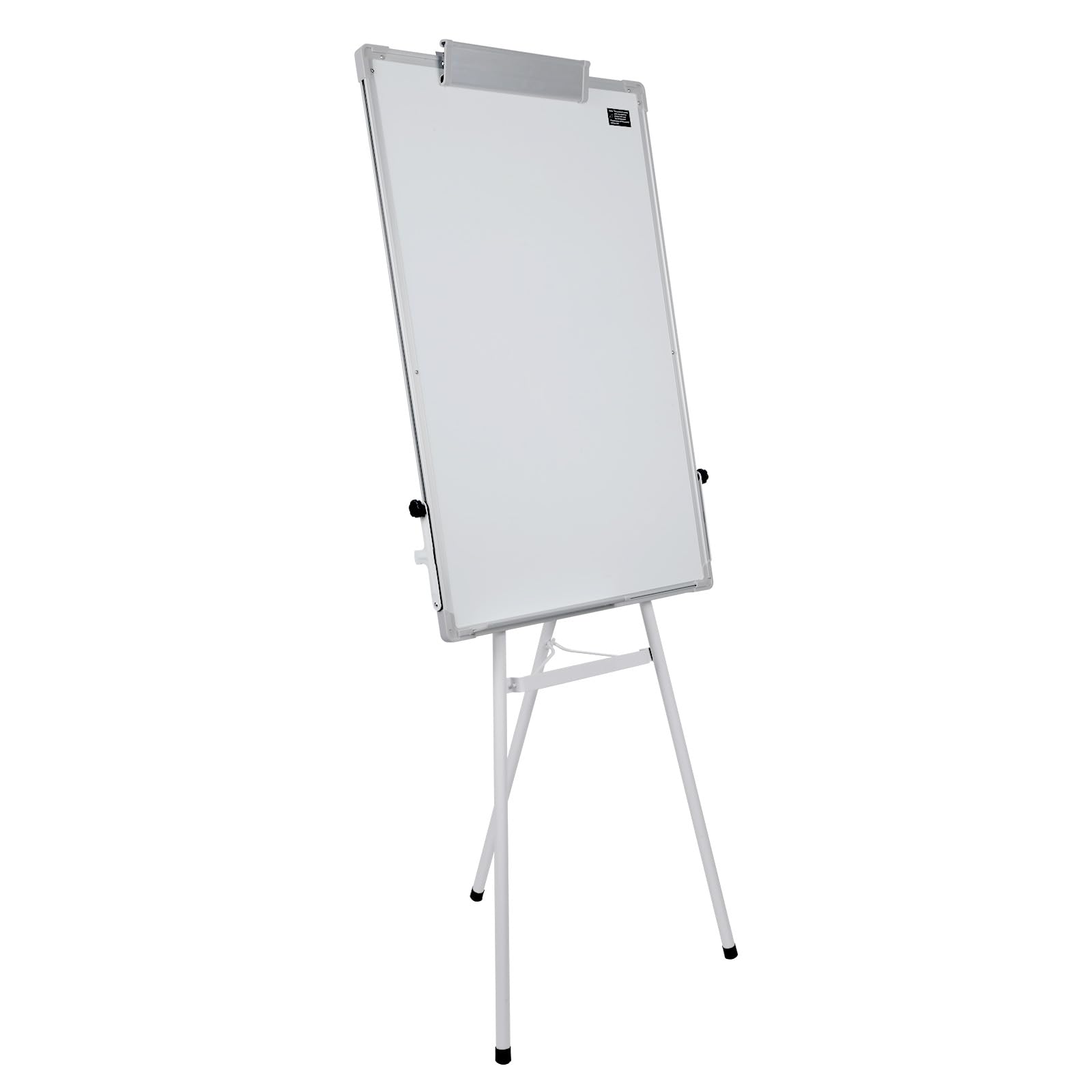 Tablica suchościeralna, magnetyczna, wymazywalna tablica na nóżkach, regulowana wysokość, stabilny okrągły stojak, aluminiowa rama, do szkoły, biura, 70 x 100 cm (biała)