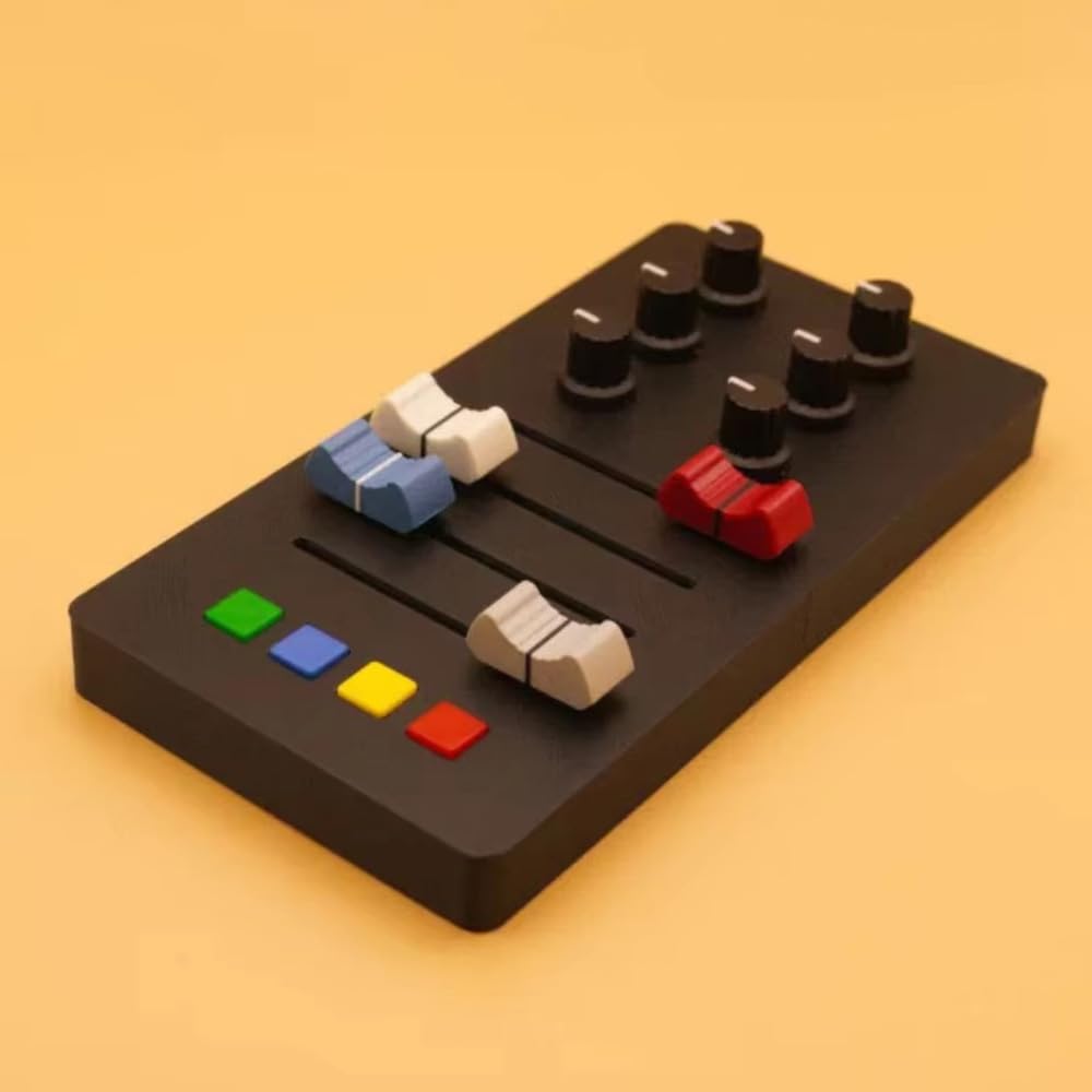 Toplionace Kontroler USB MIDI EM-MIDI1 – 4 Przyciski, 4 Suwaki, 6 Pokręteł, Typ C, Plug & Play