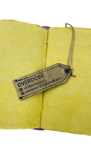 OVERDOSE Deckle Brown Leather Tree Journal - Image 4
