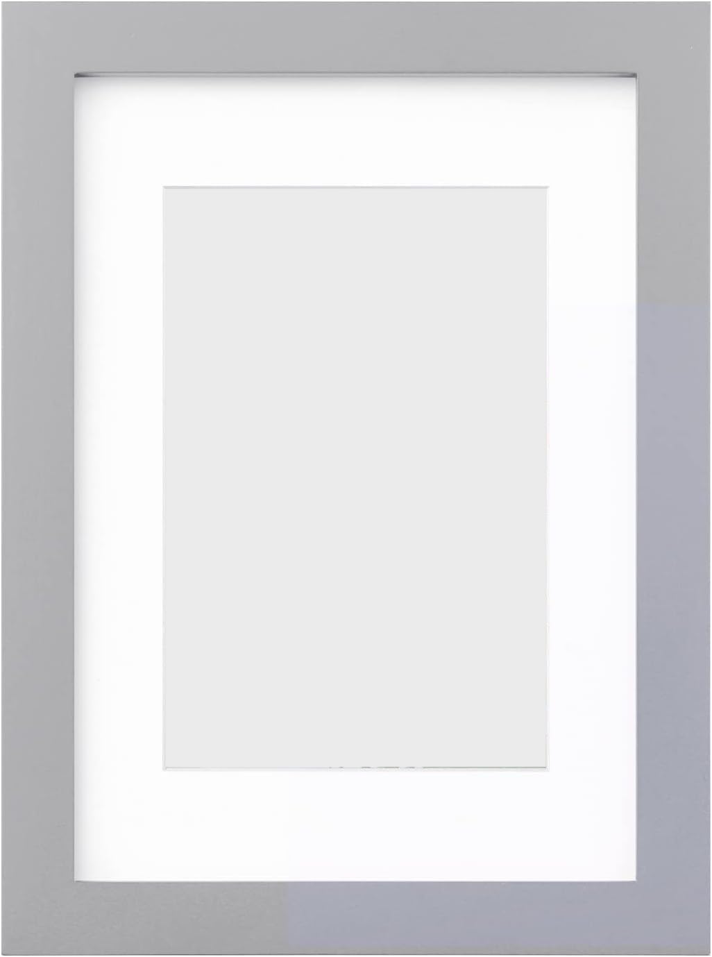 Topbrands786 Silver + White Mount Black Picture Frame With White Mount - Ivory Mount Poster Frame Photo Frame With Mount Insert For Picture Size In Various Sizes (, A2 Pic (Frame A1))