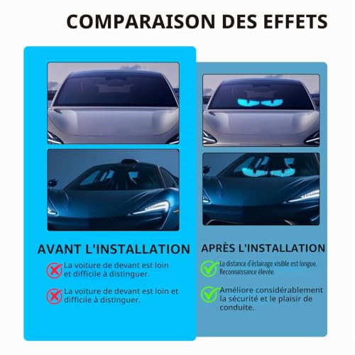 Yeux LED pour Camion 12x60cm Flexible Devil Eyes Programmable Lot de 2 - 5