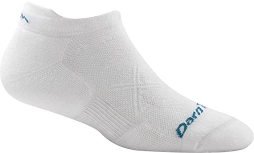 Darn Tough Coolmax Vertex No Show Tab Ultralight Socks - Women's White Medium