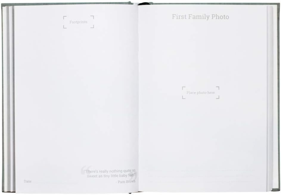 LovelySprouts - Letters To My Child Baby Journal - Pregnancy Journal and Baby Memory Book For the Baby's First Year - Modern Heirloom and Keepsake (Gray) : Baby